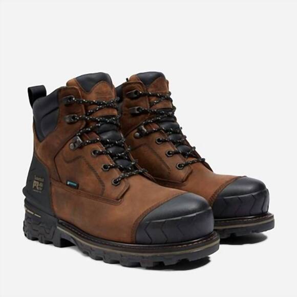 NEW TIMBERLAND men's boondock hd nano toe boots in brown